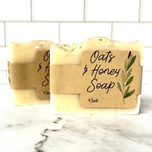 Handmade Oatmeal Soap Bars, Homemade Soap, Vegan Soap Bars