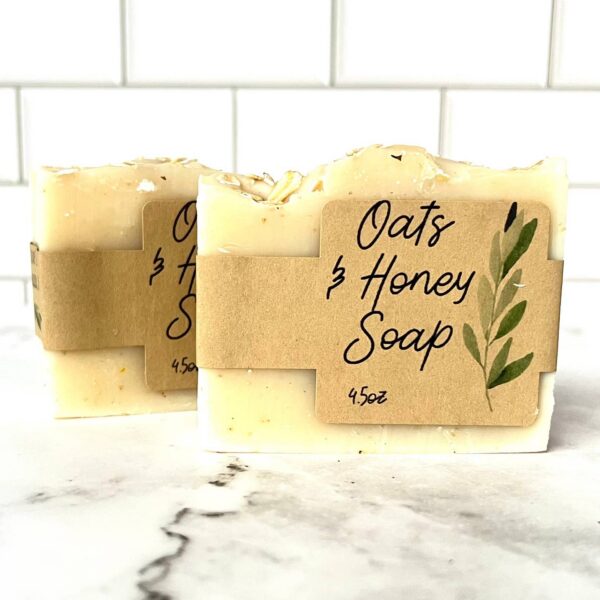 Handmade Oatmeal Soap Bars, Homemade Soap, Vegan Soap Bars